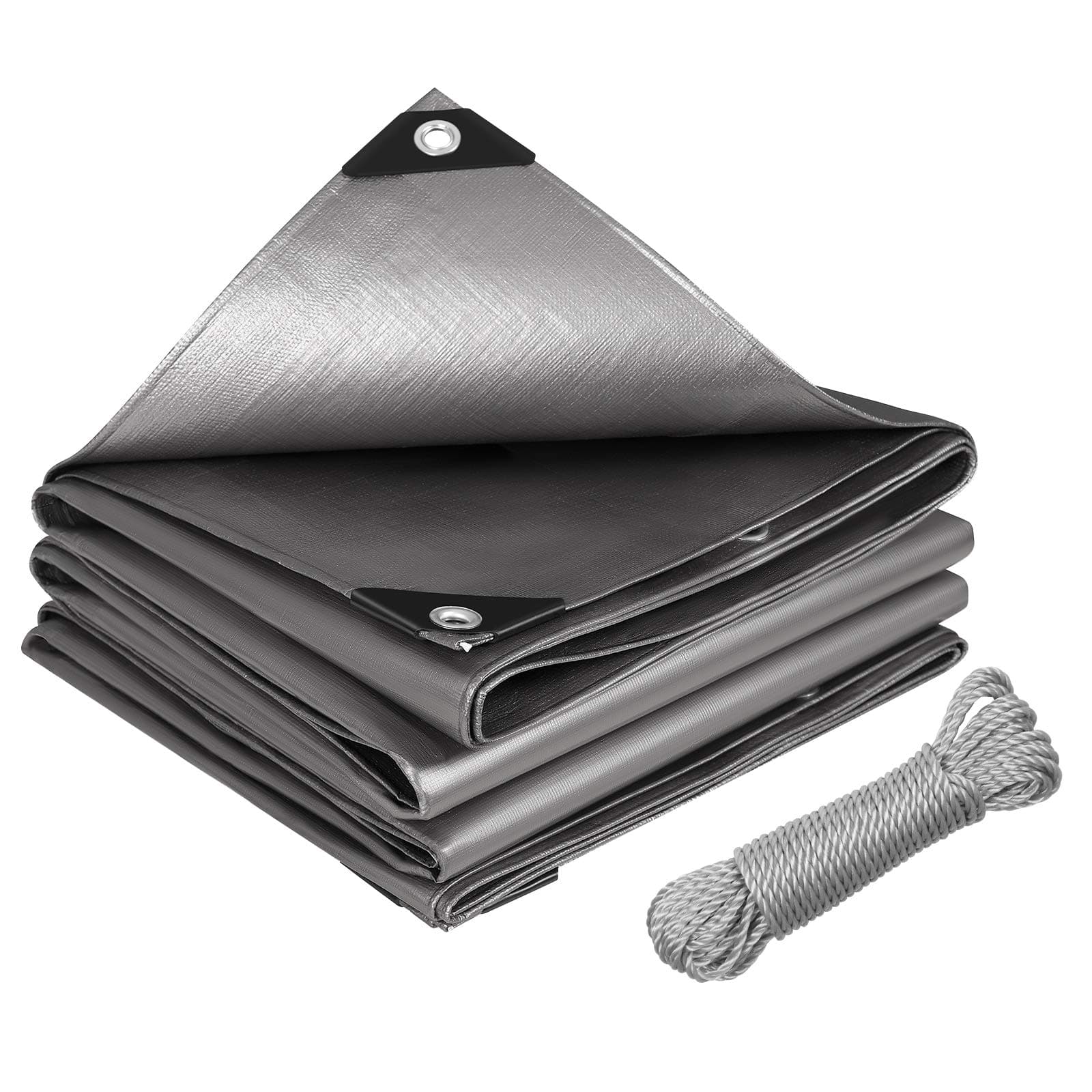Laneetal 280g/m² Abdeckplane Gewebeplane 1,5x2m Grau 🌧️🔒