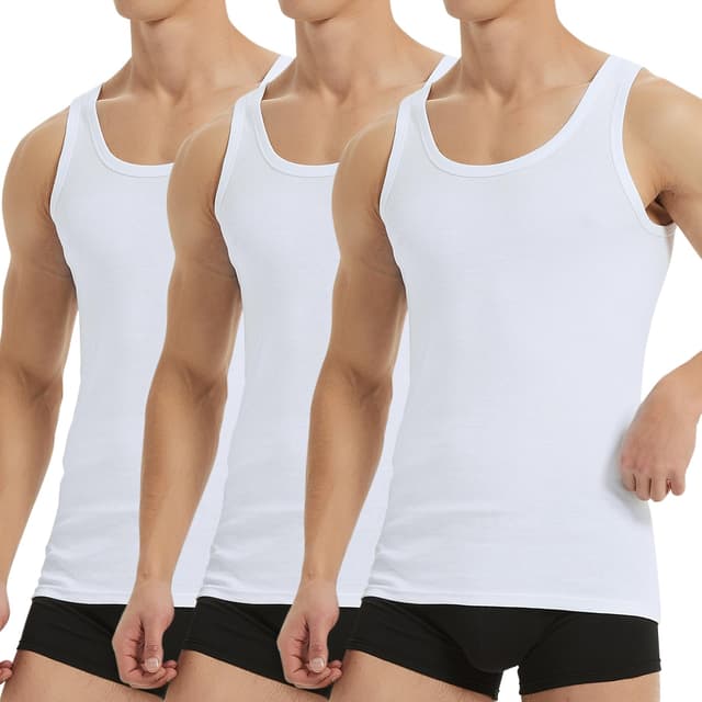 🔥 Angebot: Falechay Unterhemd Herren Tank Top 3/5er Pack