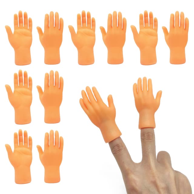 🎉 TSHAOUN 10 Stück Kleine Hände Mini Fingerpuppen 👐🏼