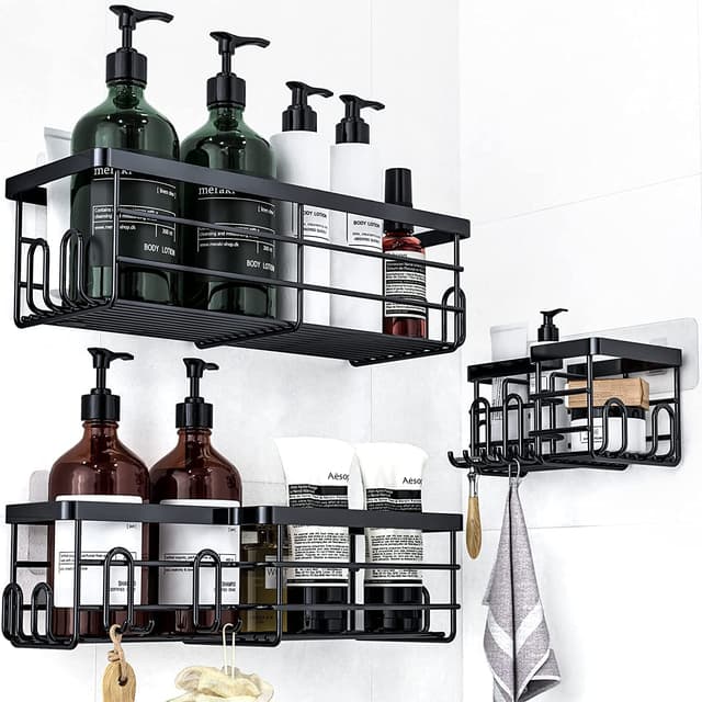 🚿 Uamector Duschablage ohne Bohren, 3 Stück Badezimmer Regal 🛁