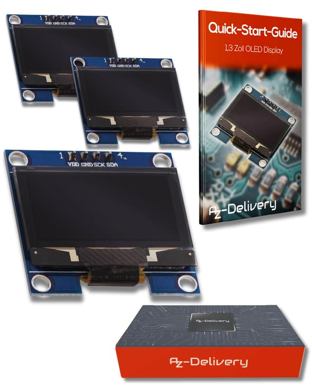 🌟 Sonderangebot! 3 x 1,3 Zoll OLED Display I2C SSH1106 Chip 🌈