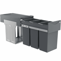 🌟 Super Deal! Hailo Abfallsammler Terzett 3666131 - Einbau-Mülltrenner mit 3 Fächern 🌟 Angebot bei HelloDeals
