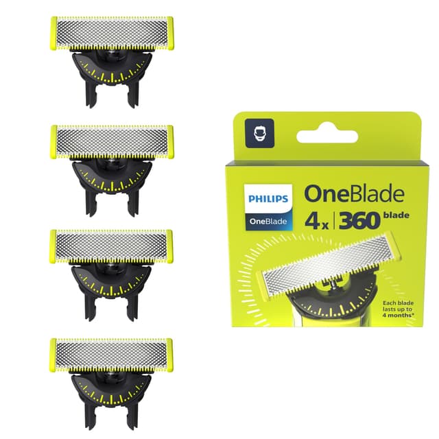 Philips OneBlade 360-Ersatzklingen, 4er-Pack 🪒🔥