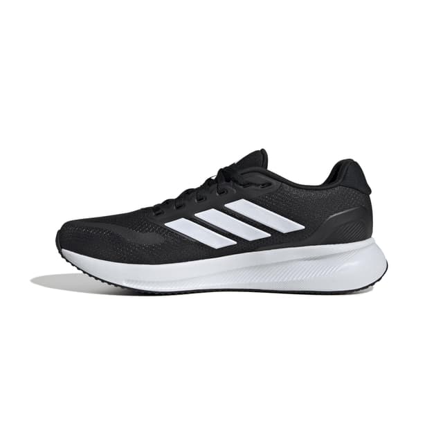 🔥 Adidas Herren Runfalcon 5 Laufschuhe 44 2/3 EU Schwarz Weiß 🏃‍♂️💨