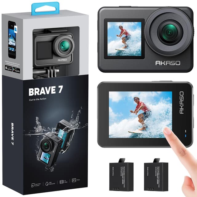 AKASO Action Cam 4K 20MP WiFi Unterwasserkamera IPX8 Wasserdicht 📷🌊🏄