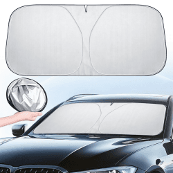 🚗 Sonnenschutz Auto Frontscheibe 142×80cm | Selbsthaftend | UV Hitzeschutz Angebot bei HelloDeals