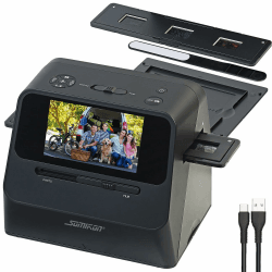 Somikon Fotoscanner: 3in1-Foto-, Dia- & Negativscanner mit 22 MP und HDMI-Ausgang, Akku (Scanner, Bildscanner, Digitalisierung) Angebot bei HelloDeals