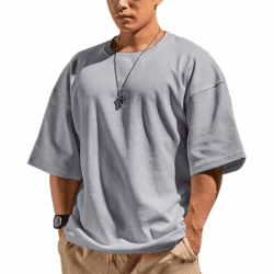 🔥 Muscle Alive Herren Basic Langarmshirts Waffel Sweatshirt XL T3318 Grau 💪 Angebot bei HelloDeals