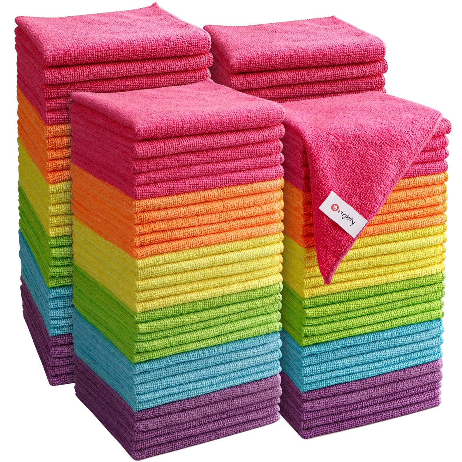 Orighty Mikrofaser-Reinigungstücher, 120 Stück 🧼🌈