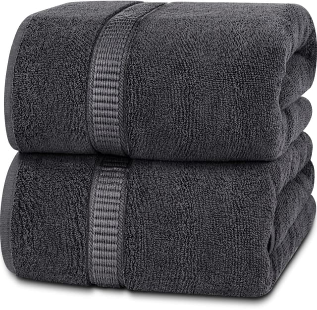 Utopia Towels - 2er Badetücher Groß aus Baumwolle mit Aufhänger 🛁🌟