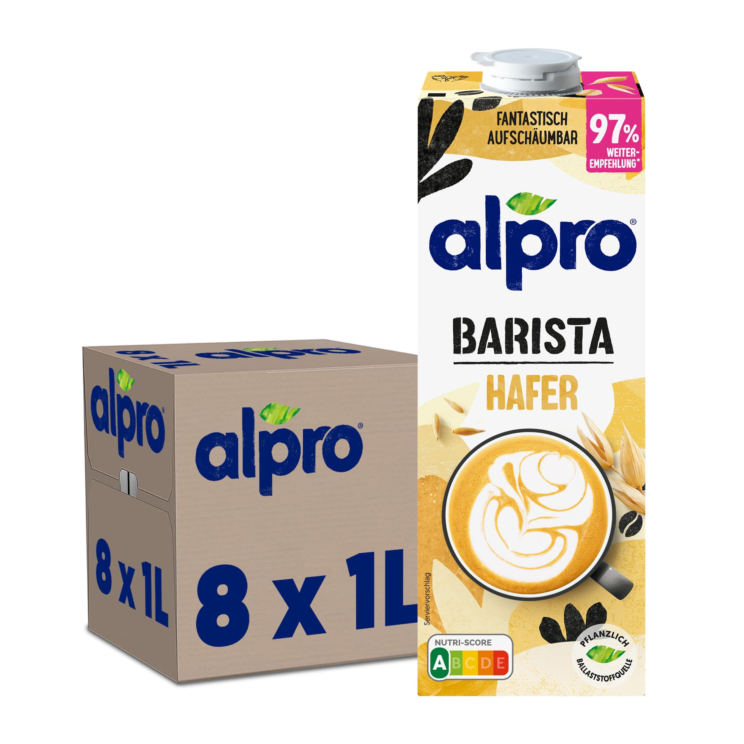 Alpro Barista Haferdrink - Vegan und milchfrei 🌱