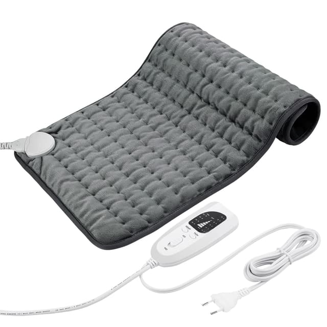 🔥 Letitwell Heizkissen 30x60cm Dunkelgrau mit Automatischer Abschaltung