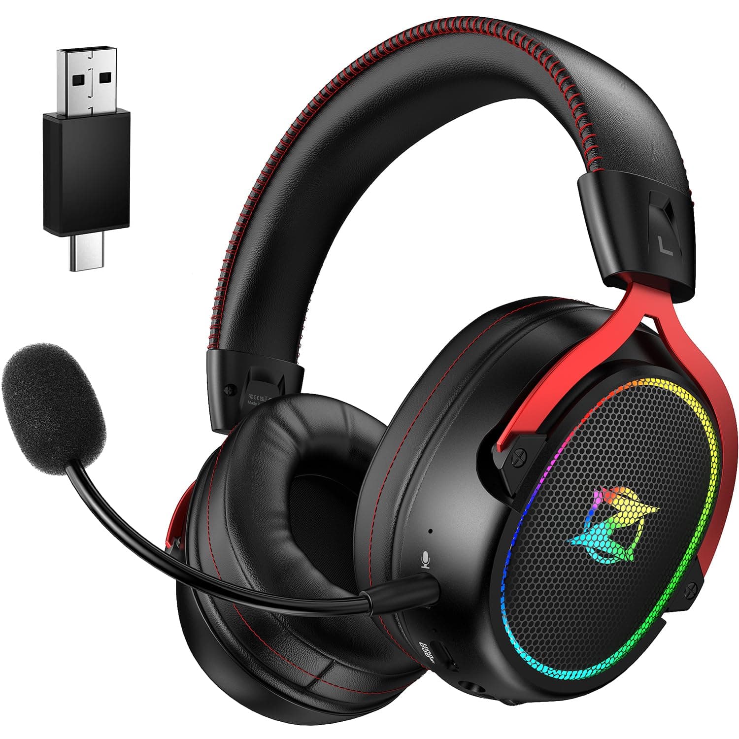 🎮 Ozeino 2.4GHz Wireless Gaming Headset für Pc, Ps4, Ps5, Mac 🎧