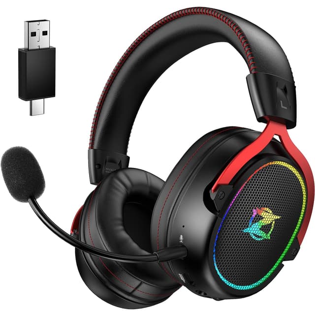 🎮 Ozeino 2.4GHz Wireless Gaming Headset für Pc, Ps4, Ps5, Mac 🎧