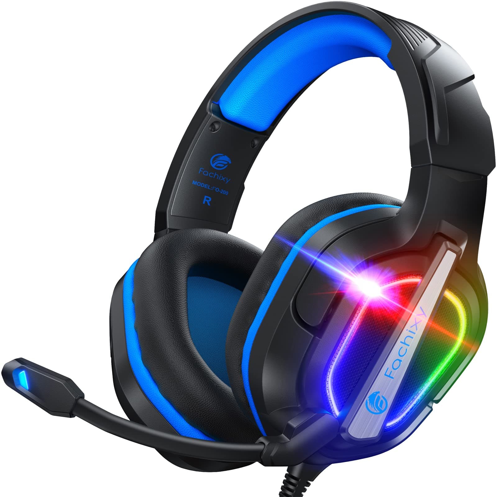 Fachixy FC200 Gaming Headset für PS4, PS5, PC, Xbox, Nintendo Switch - BLAU 🎧🎶🎁✨