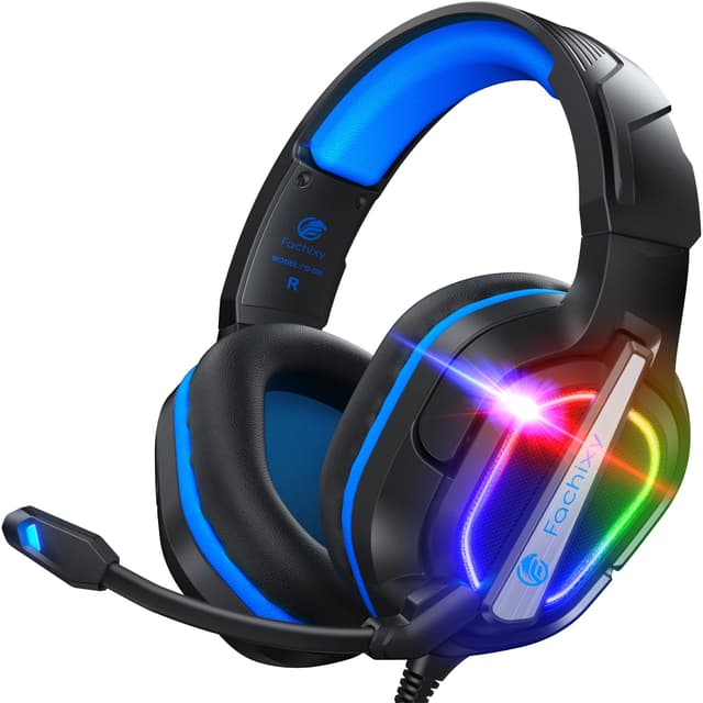 Fachixy FC200 Gaming Headset für PS4, PS5, PC, Xbox, Nintendo Switch - BLAU 🎧🎶🎁✨