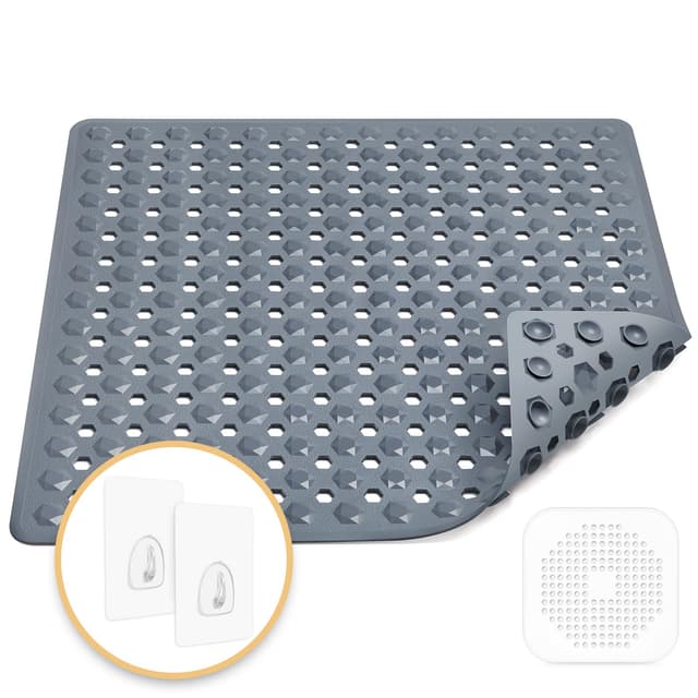 🚿 Duschmatte rutschfest 53x53cm | Schimmelresistent & Hautsensitiv | 100% BPA frei
