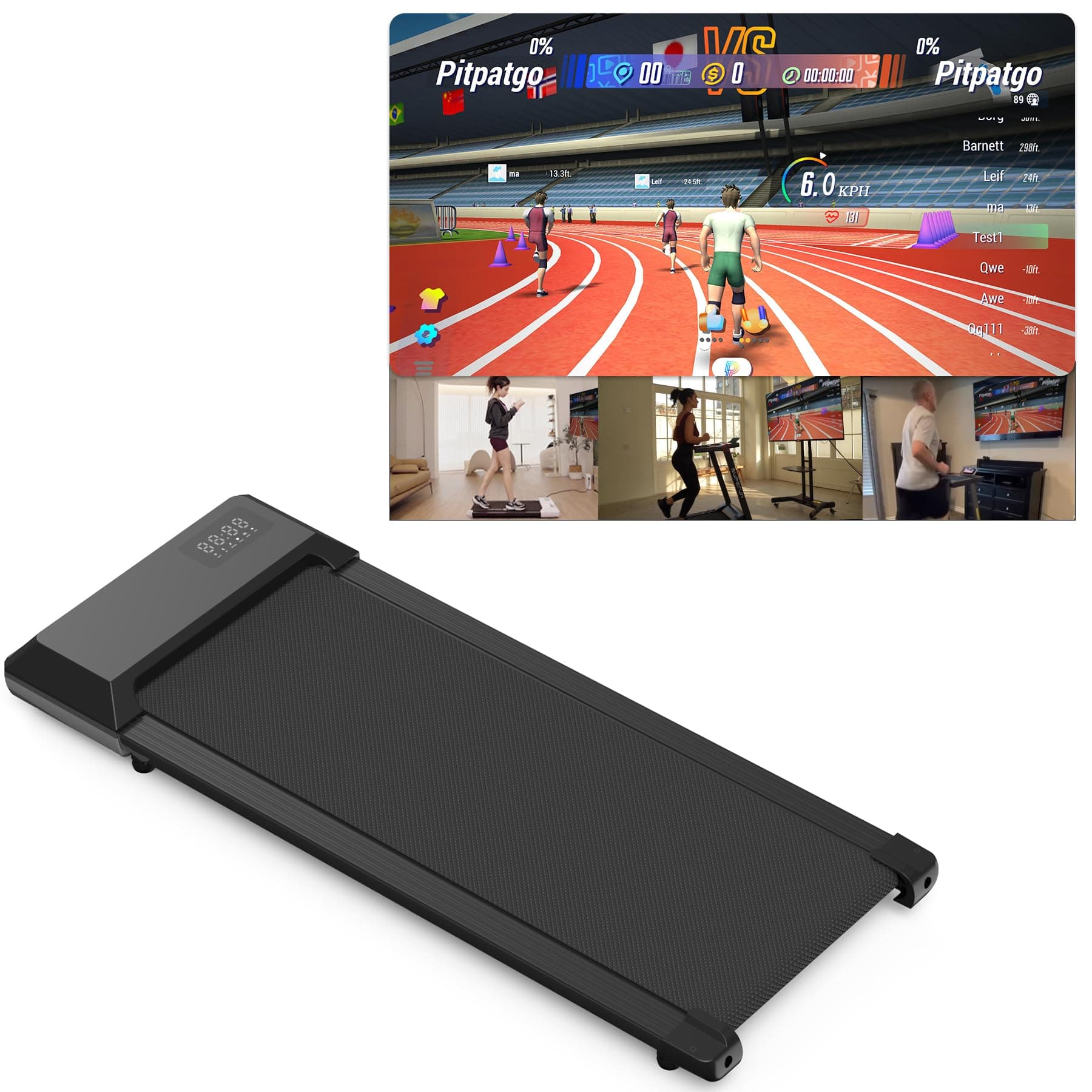 Superun Raceable Walking Pad – Superun Laufband für Zuhause 2.5 PS mit App und Fernbedienung 🏃‍♂️🕹️