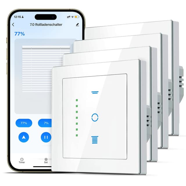 SMARTERCURRY Wlan Rolladenschalter | 7 Gen | Smart Rolladen Zeitschaltuhr