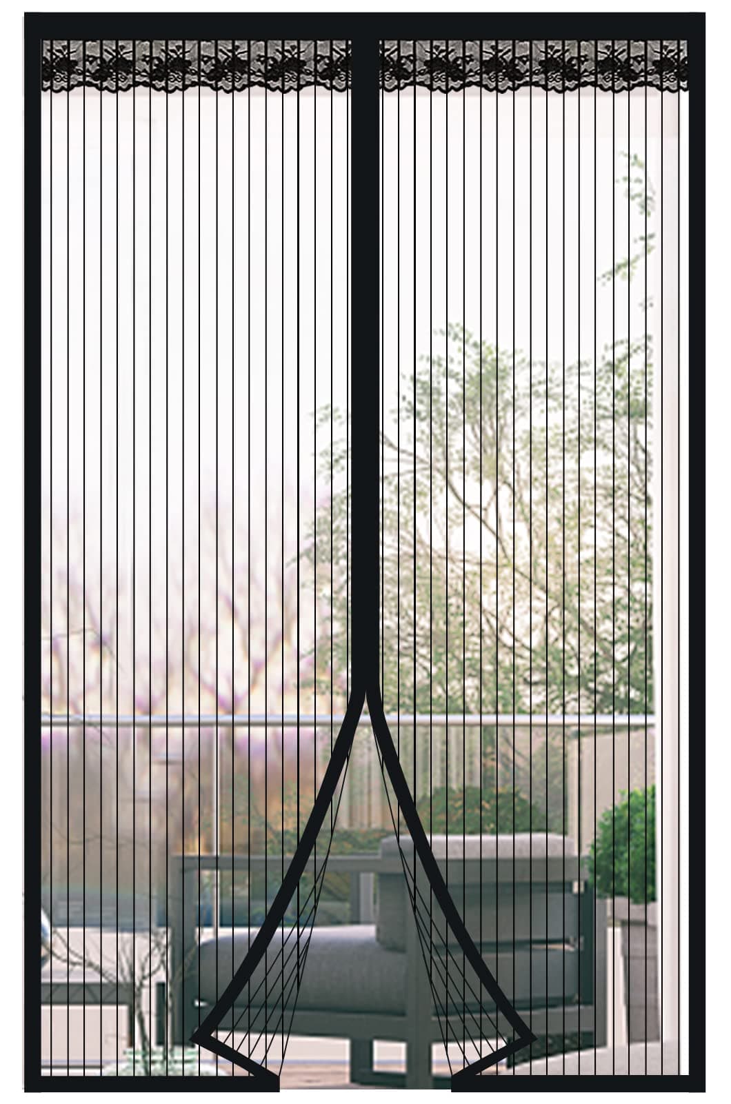 🚪🪲 DIKER Fliegengitter Magnet Tür, 90x200cm Fliegenvorhang Magnet Balkontür Ohne Bohren 🪲🚪