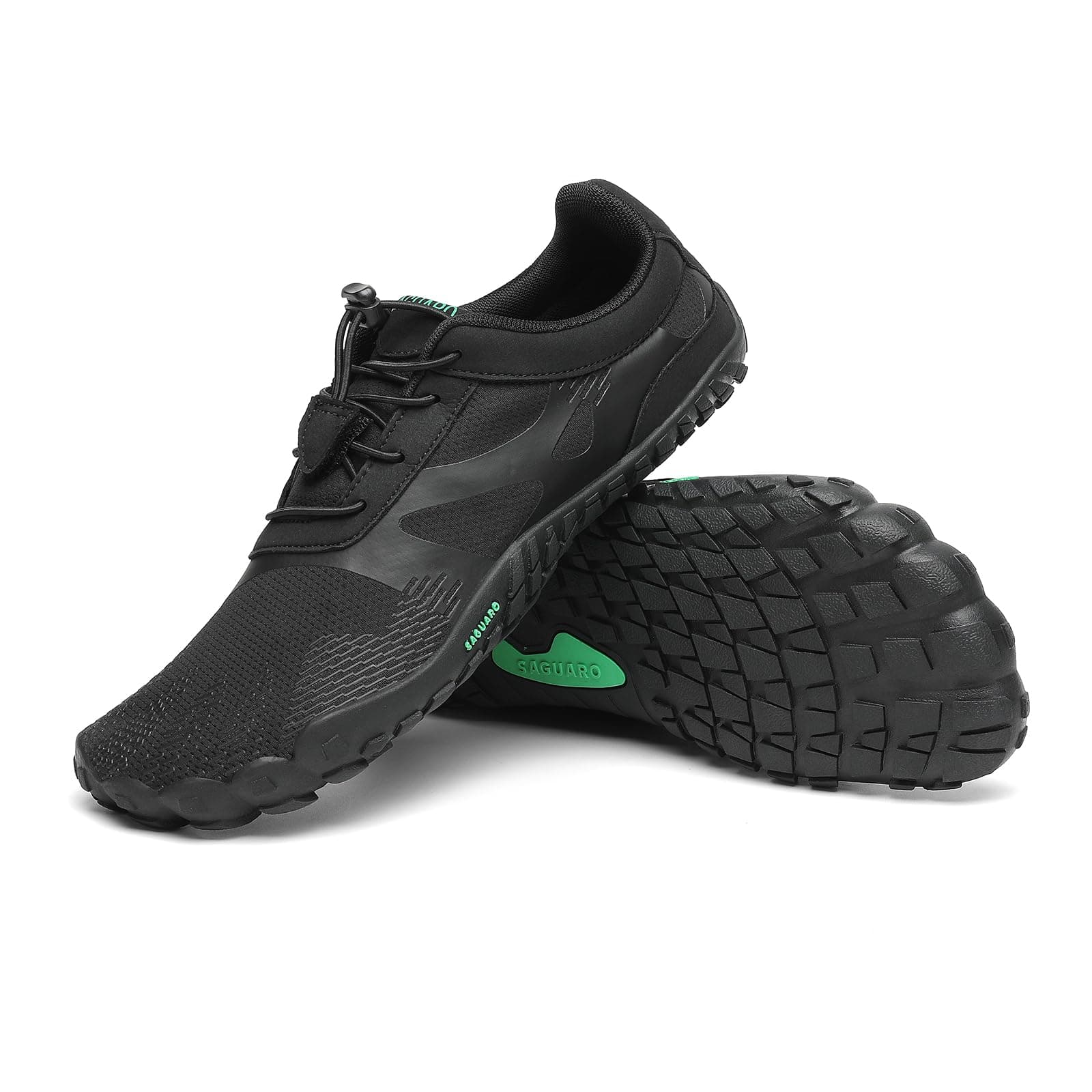 SAGUARO Unisex Barfußschuhe 🏞️ Outdoor Trailrunning Zehenschuhe mit Zero-Drop Sohle