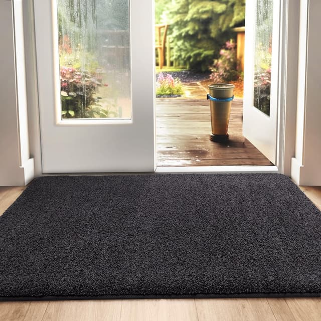 🌟 DEXI Schmutzfangmatte Schwarz-Grau 60 x 90 cm 🌟