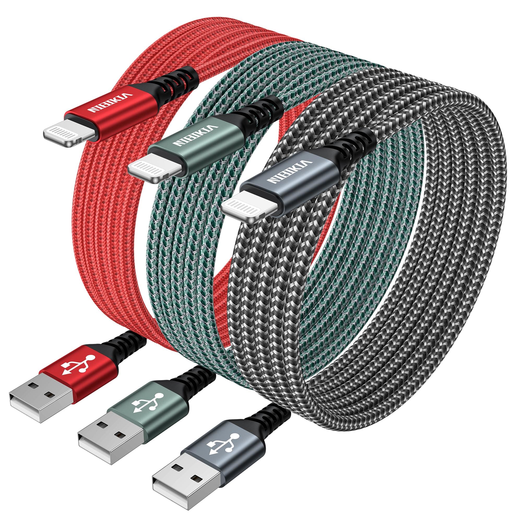 🔌📱 iPhone Ladekabel [3Pack 2M] Lightning Kabel Schnellladekabel MFi Zertifiziert