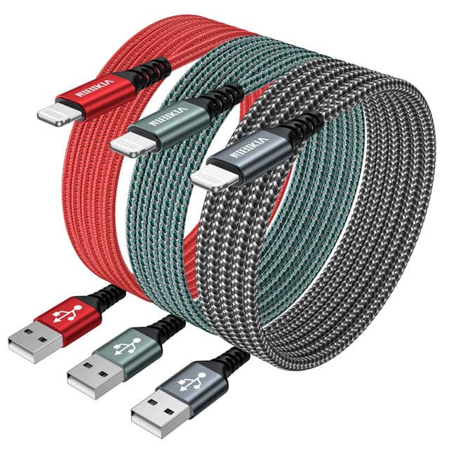 🔌📱 iPhone Ladekabel [3Pack 2M] Lightning Kabel Schnellladekabel MFi Zertifiziert