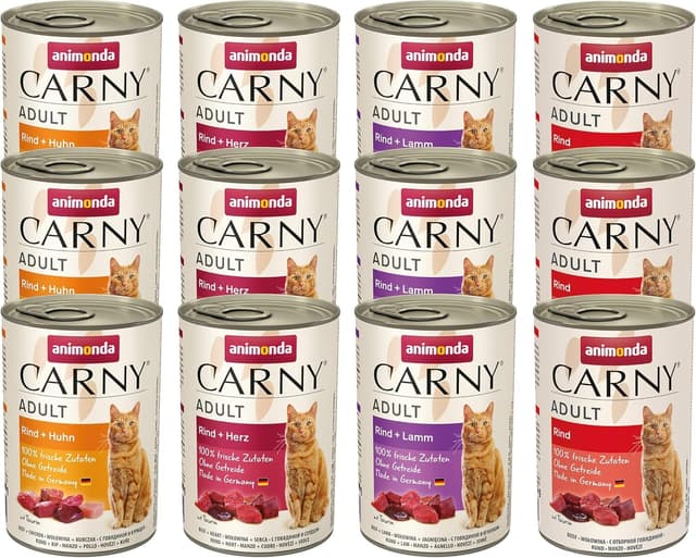 🐱🍖 Angebot: Animonda Carny Adult Herzhafte Variation (12 x 400 g) 🍖🐱
