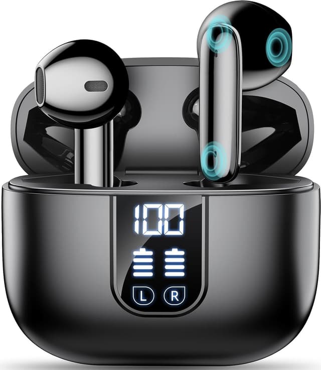 🎧 Drahtlose Bluetooth 5.4 Kopfhörer - 6 Mic/ENC Noise Cancelling/IP7 Wasserabweisend