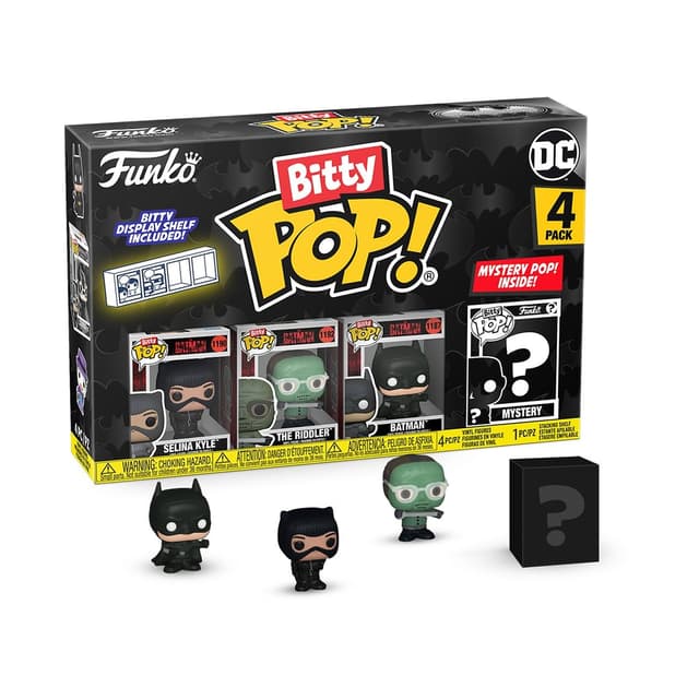 🦇🐱 Funko Bitty Pop! Batman 85th - Catwoman 4PK + Überraschungs-Mini-Figur - DC Comics Sammlerstück