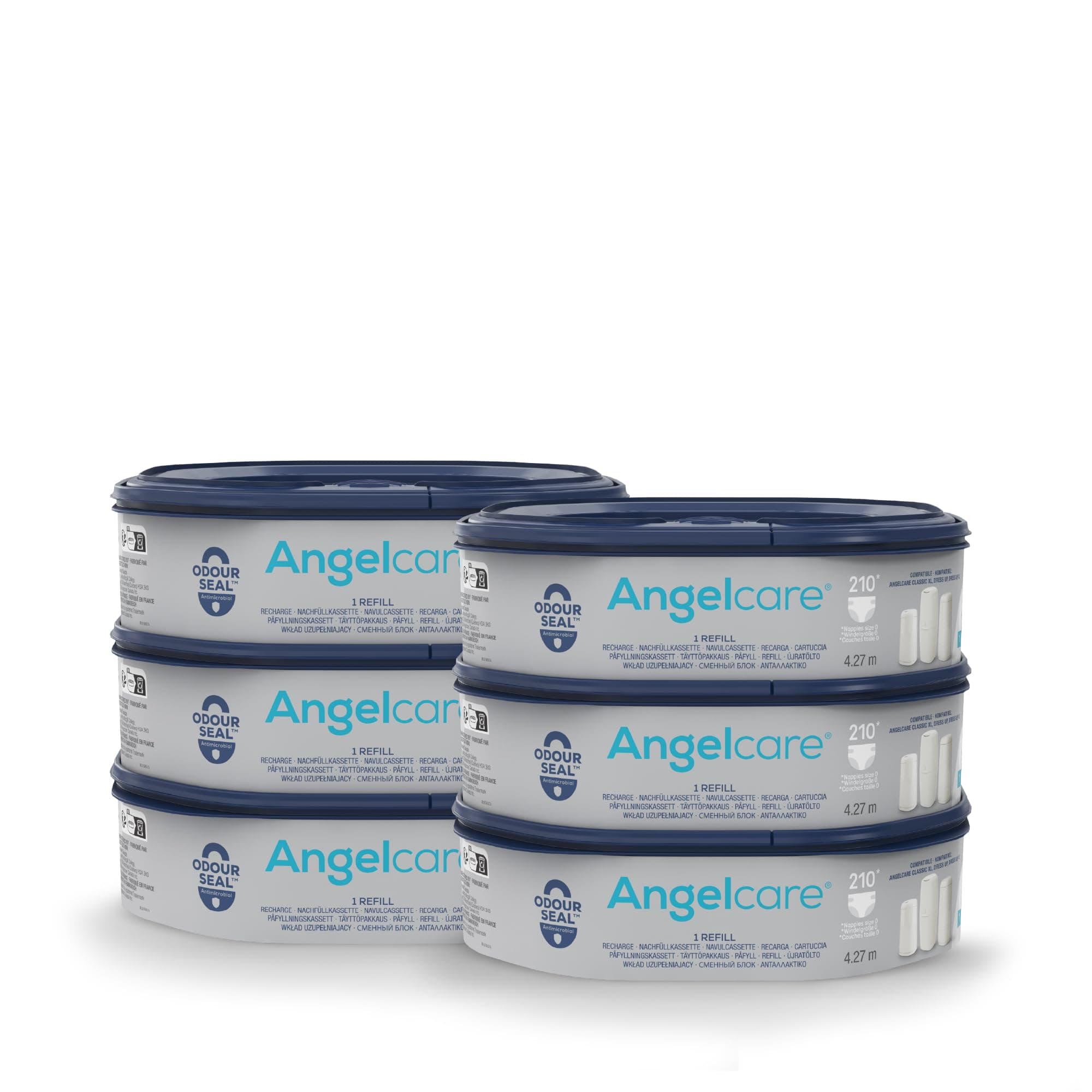 👼🌸 Angelcare Original Nachfüllkassetten Classic/Dress-Up XL, 6er-Pack 🌸👼
