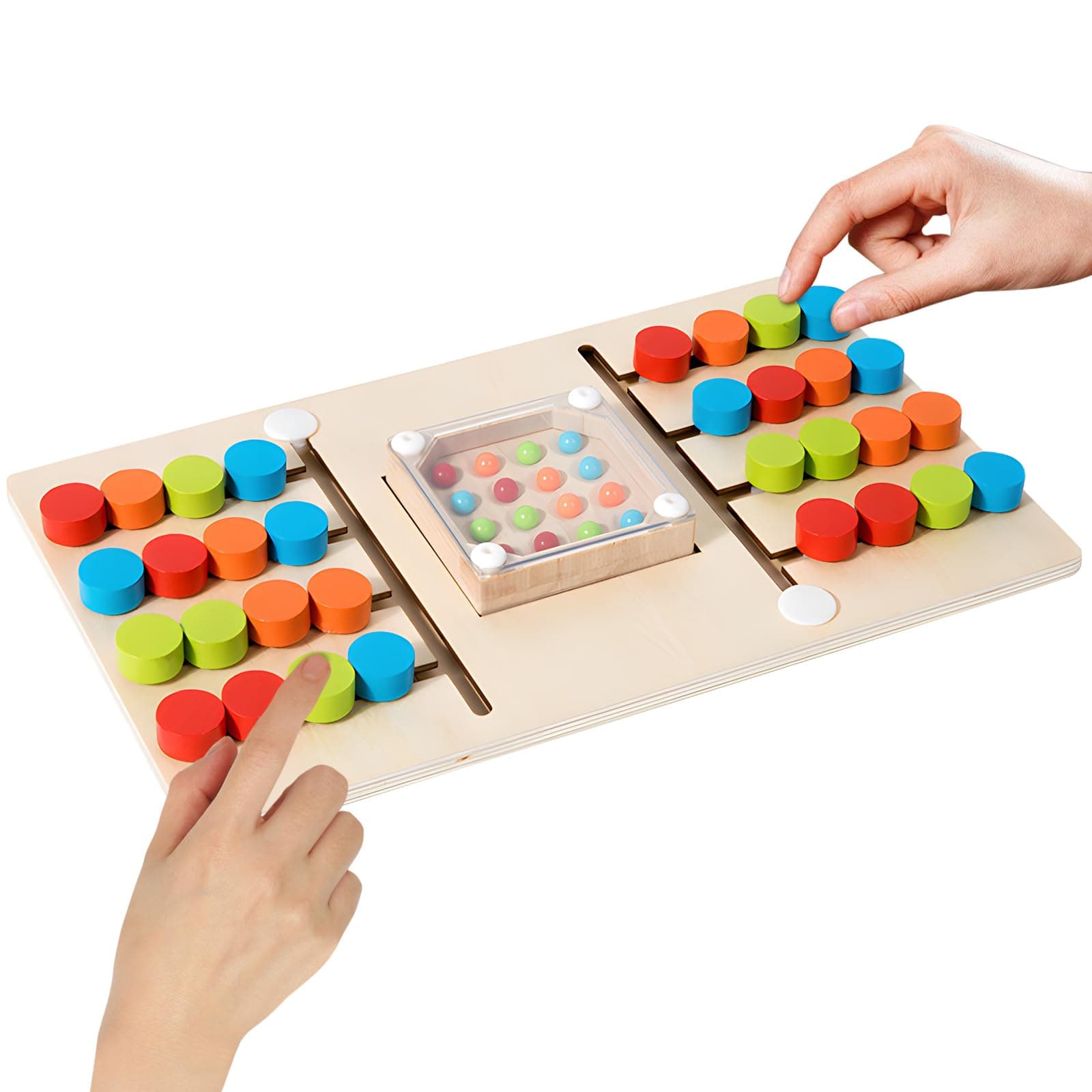 🌟 Doppelt Activity Board für Kinder ab 3-8 Jahre: Holzspielzeug Lernspiele 🧩