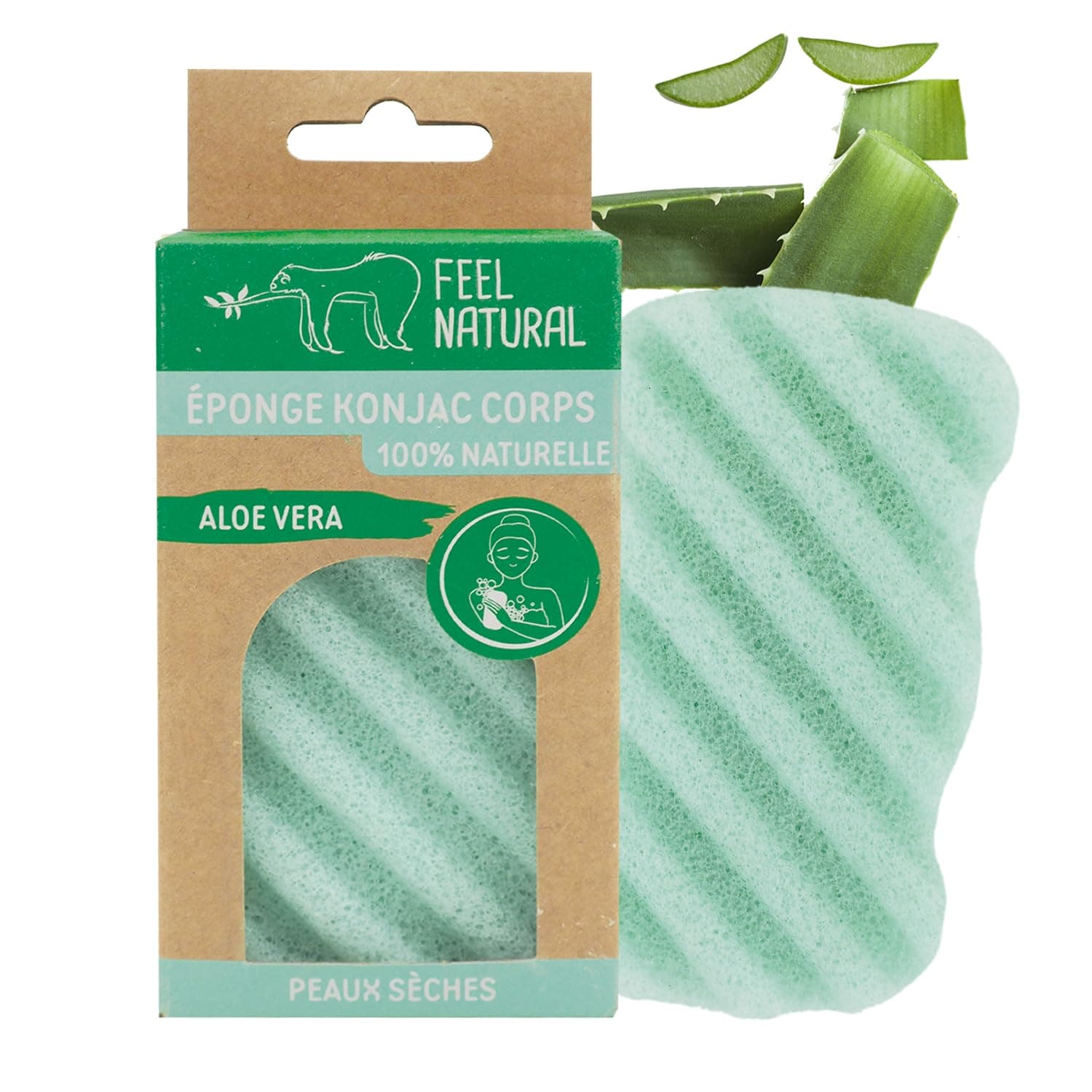 🌿🌸 Konjac Körperschwamm mit Aloe Vera 🌸🌿