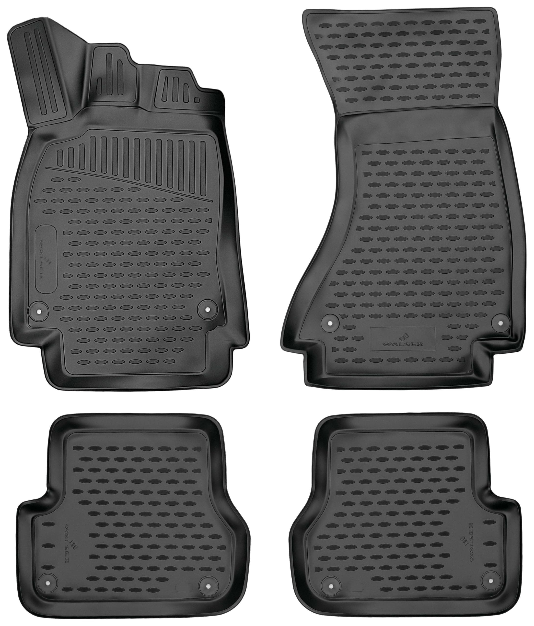 Walser XTR Gummi Fussmatten Auto für Audi A6 Avant 2011-2018, A6 Allroad 2012-2018