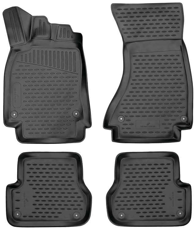 Walser XTR Gummi Fussmatten Auto für Audi A6 Avant 2011-2018, A6 Allroad 2012-2018
