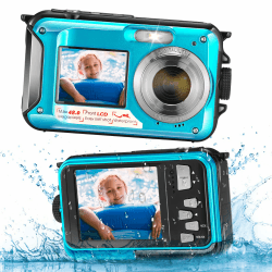 📸 SenDeluz Unterwasserkamera, Full HD 2.7K 48MP Autofocus Digitalkamera 🌊 Angebot bei HelloDeals