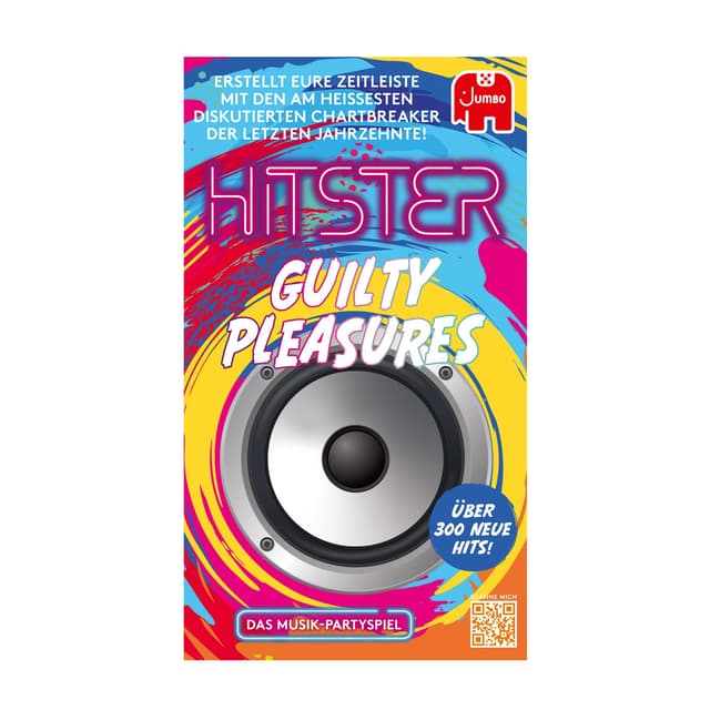 Hitster Jumbo Spiele Guilty Pleasures - Ein Party- und Kartenspiel für Erwachsene und Familien