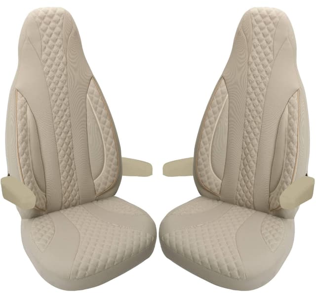 BREMER SITZBEZÜGE Wohnmobil Schonbezüge für Ford Nugget Transit Custom (WPL405) - Beige Nugget Transit Custom 🚐