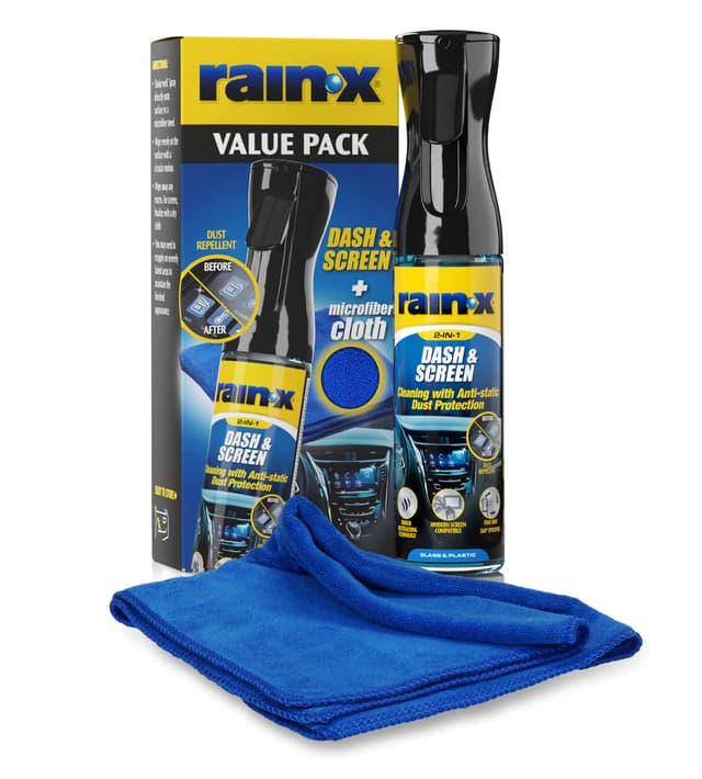 🚗🌟 Rain-X Dash & Screen Reiniger + Mikrofasertuch - 300 ml 🌟🚗