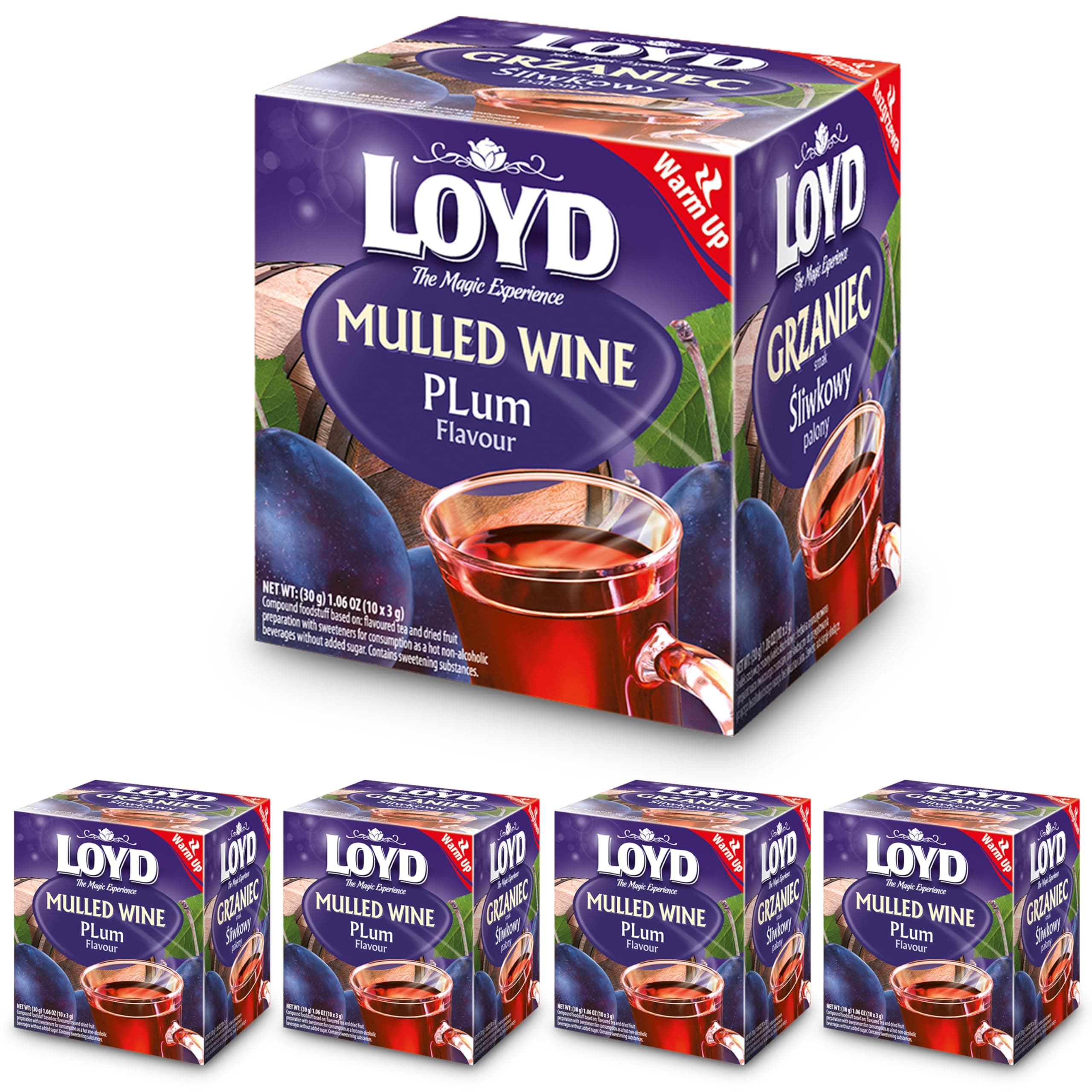 LOYD Glühtee Pflaume – 4 x 10 Pyramidenbeutel, 4er Pack 🍷🌟