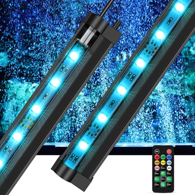 Fishkeeper Aquarium Bubble Light, 8 Farben Unterwasseraquarium LED Licht 🐠🌈