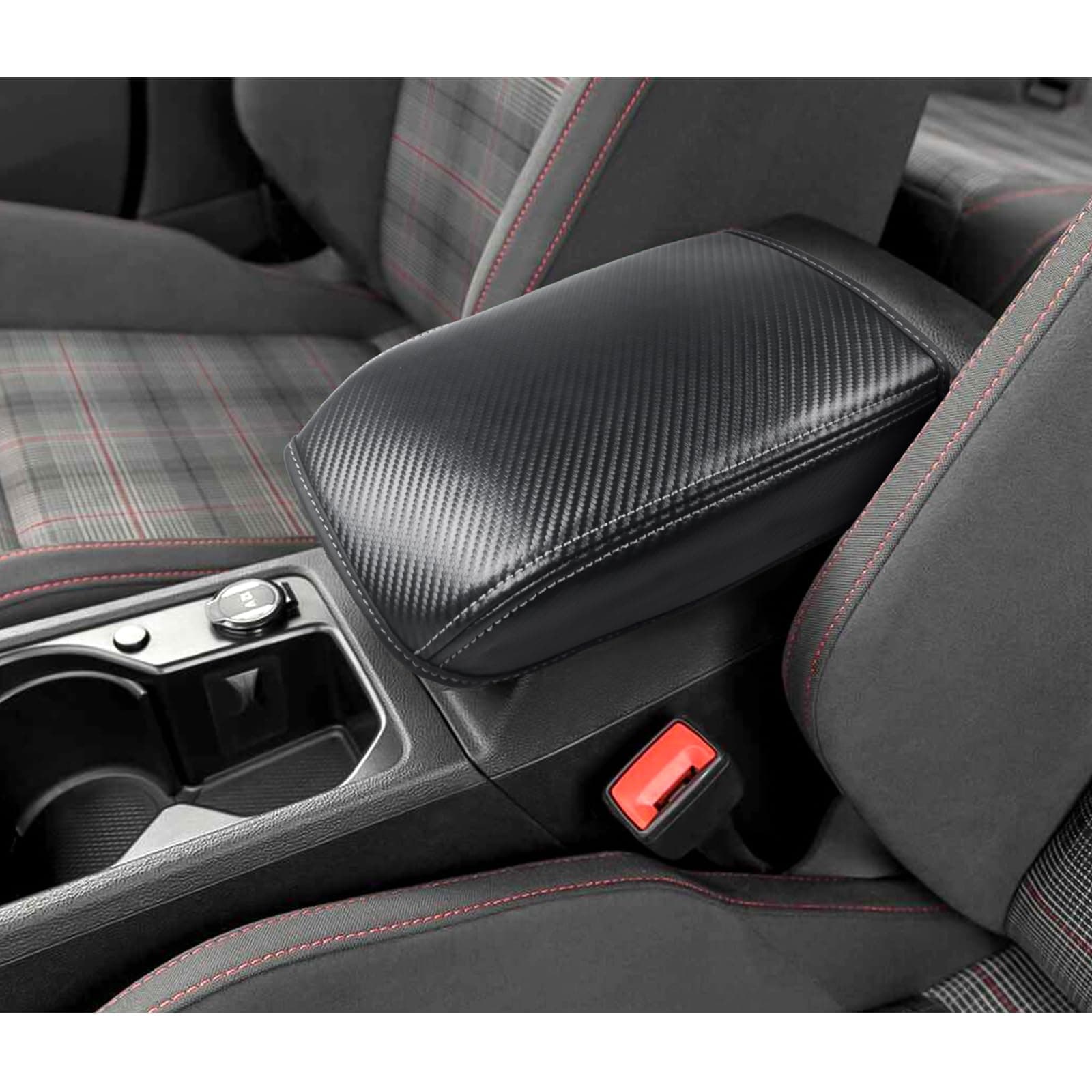BIXUAN Golf8 2024 Mittelarmlehnenabdeckung Schwarz ⛳🚗