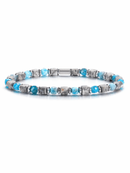 PiercingJak Herren Armband mit Jaspis und Apatit Perlen 😍