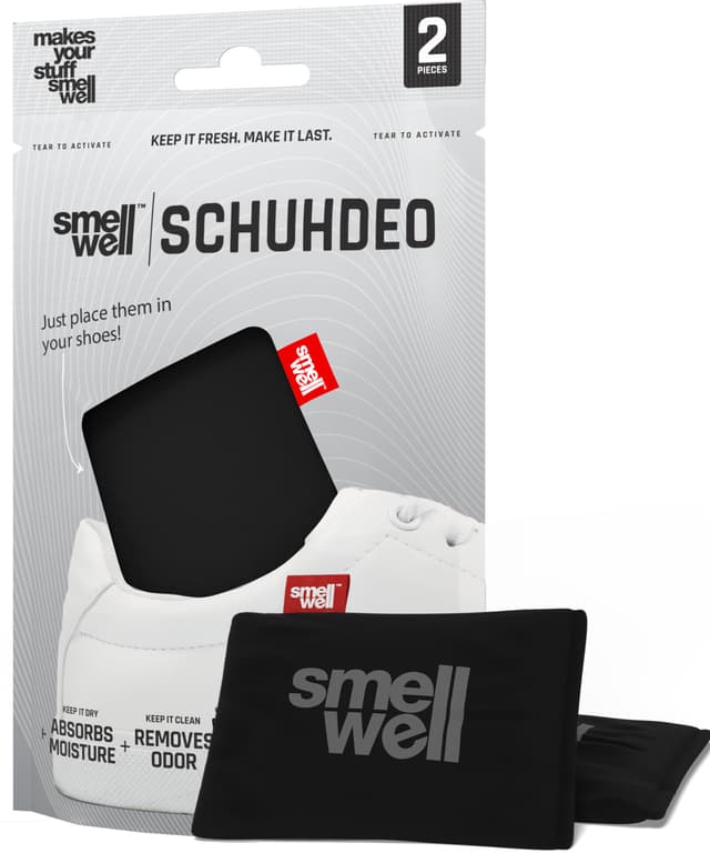 SmellWell Active Geruchsentferner - Bambusaktivkohle Geruchsabsorber 🌿👟