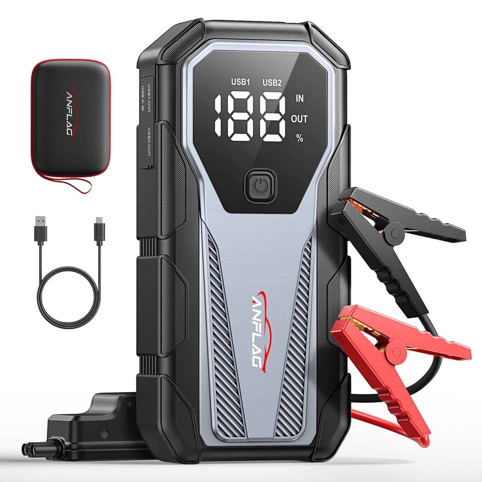 ANFLAG Auto Starthilfe Powerbank, 7000A Spitzstrom Starter Powerbank 🚗🔋