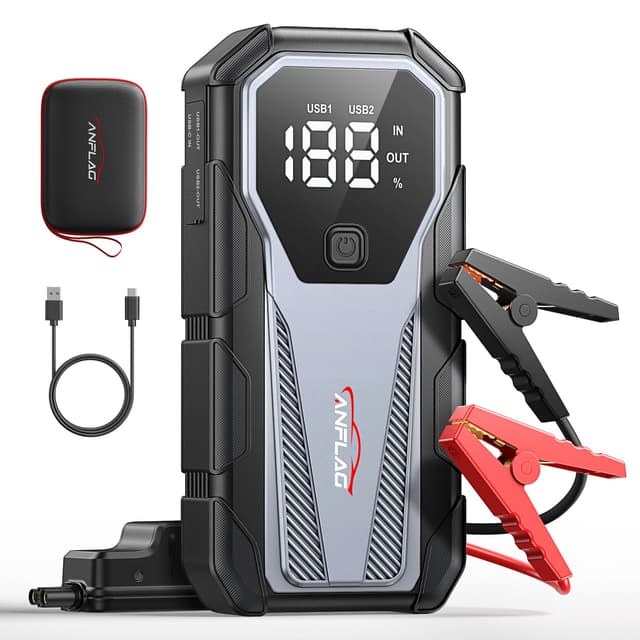 ANFLAG Auto Starthilfe Powerbank, 7000A Spitzstrom Starter Powerbank 🚗🔋