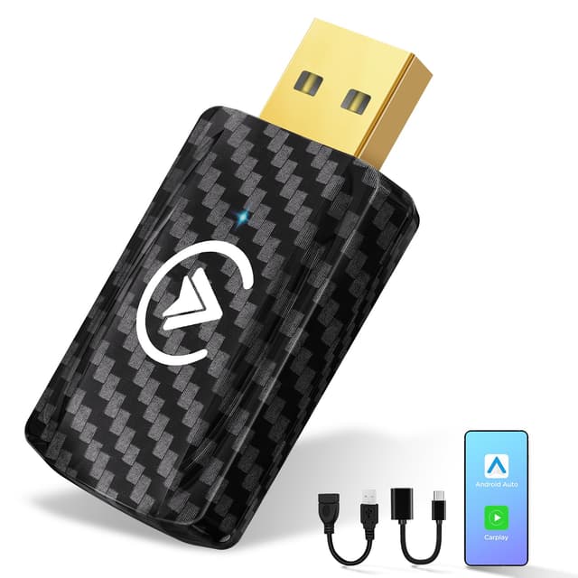 MSXTTLY Wireless Android Auto & Carplay Wireless Adapter