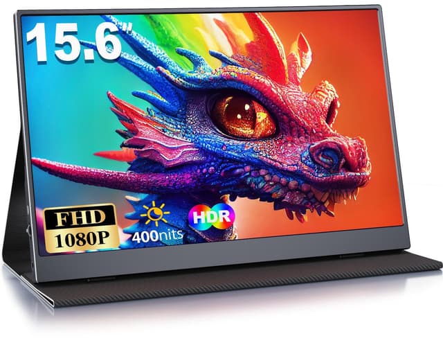 MOMODS Tragbarer Monitor, 15.6 Zoll, IPS FHD 1080P HDR 🌟