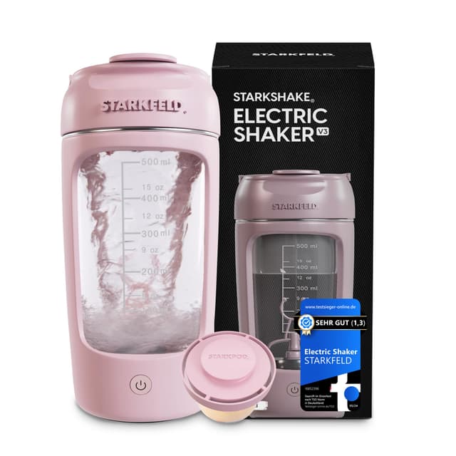 STARKSHAKE® V3 – Dein letzter Shaker! 🚀 | Klumpenfreie Eiweiß Shakes dank 7000 UPM